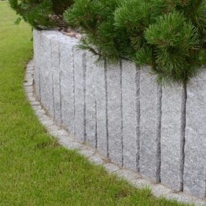 Granitpalisaden, gespalten